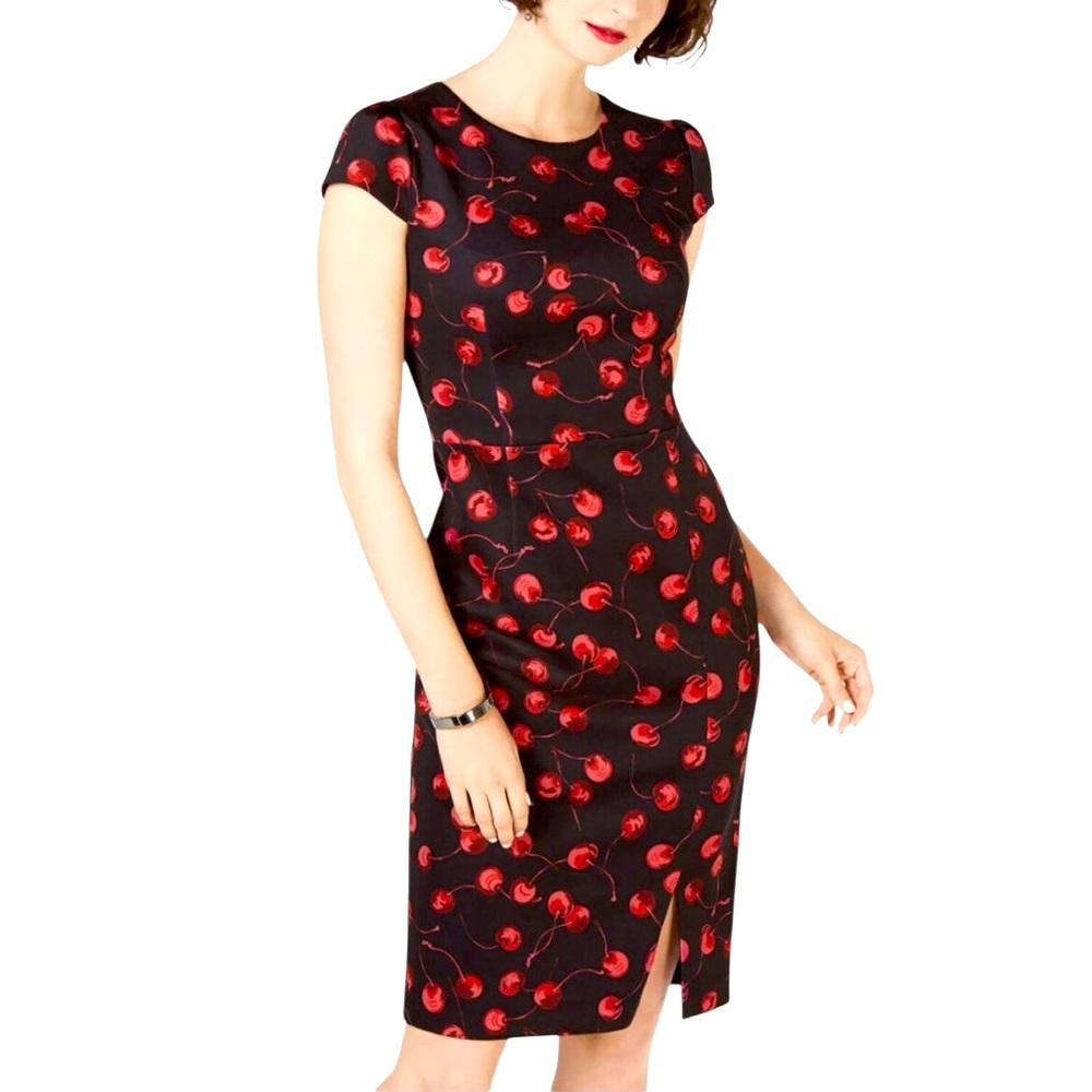 BETSY JOHNSON CHERRY PRINT DRESS - Picture 2 of 8
